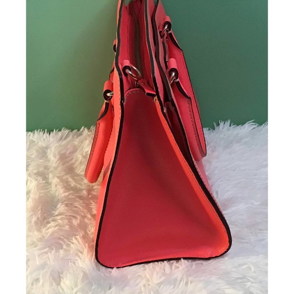 Kate Spade Flamingo Pink Stuctured Handbag/Crossbody - Picture 4 of 8